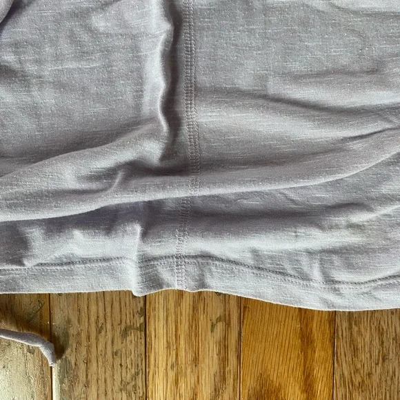 light pastel purple muscle tee ruched tank top - Picture 6 of 8